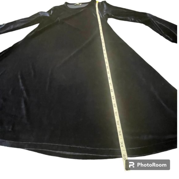 Velvet Navy A-Line Swing Skater Mini Holiday Event Party Cocktail Dress - Picture 11 of 13